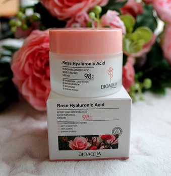 Зволожувальний крем для обличчя Bioaqua Rose Hyaluronic Acid Cream