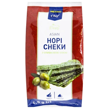 Норі снеки Metro Chef з оливковою олією 4.5г