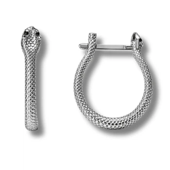 Серьги серебряные Змея с фианитами Silver Style (24022.10 sku:2300104389956)