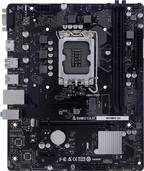 Материнська плата Biostar H610MHC 2.0 (s1700, Intel H610, PCI-Ex16)