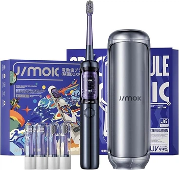 Електрична зубна щітка Jimok J6 Capsule Синя + Brush heads + TC