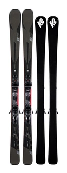 Лижі гірські (комплект) K2 IKONIC 80+M3 12 TCX LIGHT QKCLK 170см Grey/black (10D0007.142.1+10D1003.142.1)