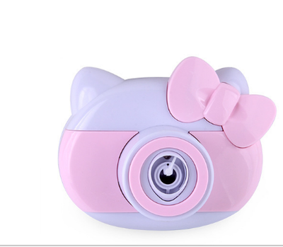 Детский фотоаппарат для мыльных пузырей BUBBLE CAMERA розовый 01782
