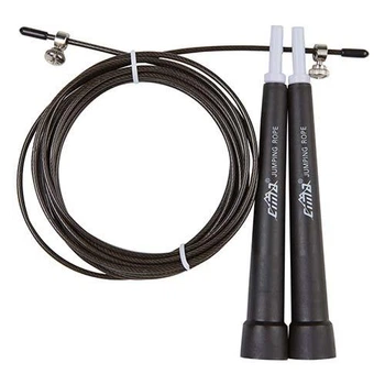Скакалка для кроссфита Cima 3м, ручка PVC, черный (PVC-4/L)