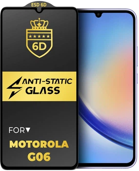 Защитное стекло 6D Anti-Static Motorola Moto G06 Glass Shield (43750)