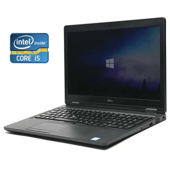 Ноутбук Б-класс Dell Latitude 5580 / 15.6" (1920x1080) IPS / Intel Core i5-7200U (2 (4) ядра по 2.5 - 3.1 GHz) / 8 GB DDR4 / 128 GB SSD / Intel HD Graphics 620 / WebCam / Win 10 Pro б/у