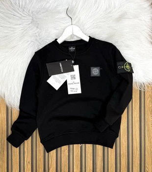 Детский свитшот на мальчика Stone Island 170-176 см черный