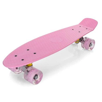 Пенні борд Profi Penny Board ПУ колеса світло Скейт Ніжно рожевий