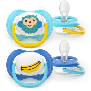 Пустышка Philips AVENT Ultra Air 6-18 місяців 2 шт синьо-жовта (SCF080/26)