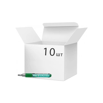 Маркер Stanger водостойкий, 1-3 мм, с гриппом зеленый 10 шт (MARKER-PER-STM250G10)