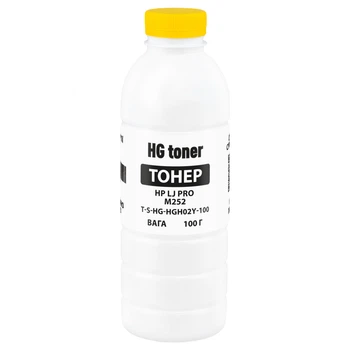 Тонер HP CLJ Pro M252 100г, yellow HG (TSM-HGH02Y-100)