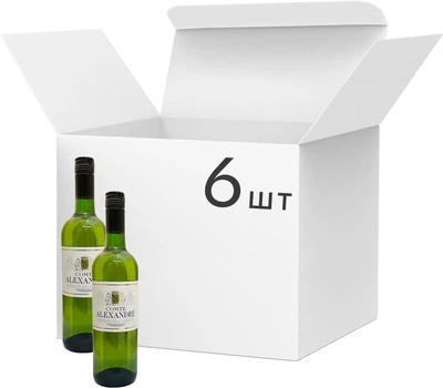 Упаковка вина Comte Alexandre White столове біле сухе 0.75 л 10.5% х 6 шт (3500611040961)