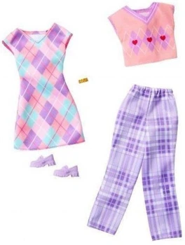 Одяг для ляльки Mattel Barbie з аксесуарами 2 комплекти HYV06 (0194735255740)