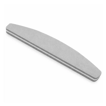 Баф для маникюра ногтей 100/180 grit серый 175*30 мм 1 шт