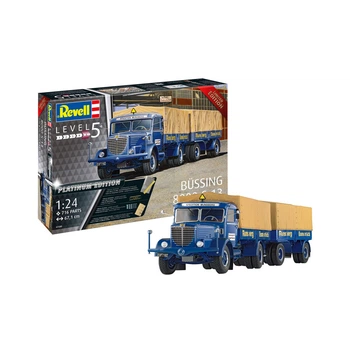 Збірна модель Revell Вантажна машина Büssing 8000 S13 з причепом рівень 5 масштаб 124 (RVL-07580)