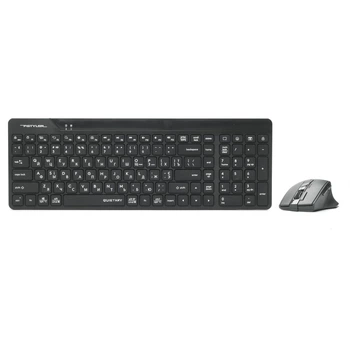Комплект (клавиатура, мышь) беспроводной A4Tech Fstyler FG2400 Air2 Black