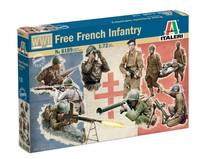 Фігури 1:72 вільна французька піхота Italeri 6189