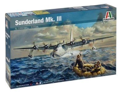 Збірна модель1:72 літака Sunderland Mk.III.S.25 Short Italeri 1352