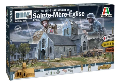 Збірна модель 1:72 Битва за Нормандію Сент-Мер-Егліз 6 червня 1944 року Italeri 6199