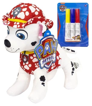 Набір Sambro Щенячий патруль плюшева іграшка Маршалл з маркерами (5056219071213)
