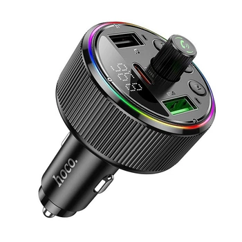 FM-трансмиттер Hoco E82 Guerrero PD30W черный с поддержкой Quick Charge 3.0 и Power Delivery