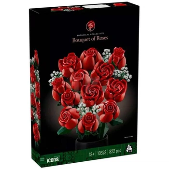 Конструктор розы Botanicals Icons Букет роз 822 детали (10328)