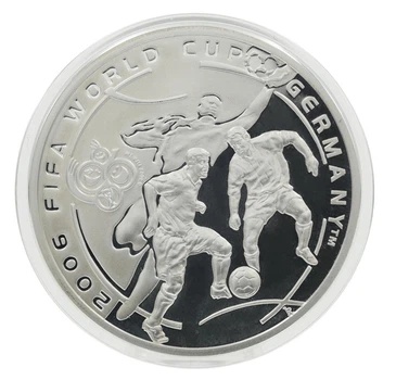 Монета Вірменія 100 драм 2004 Срібло Proof Чемпіонат світу з футболу в Німеччині 2006 року (Ag 925, 28,28 грам)