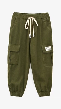 Брюки джоггеры однотонные для мальчика Dinomin 6605 98 см Хаки shop (2000999433023)