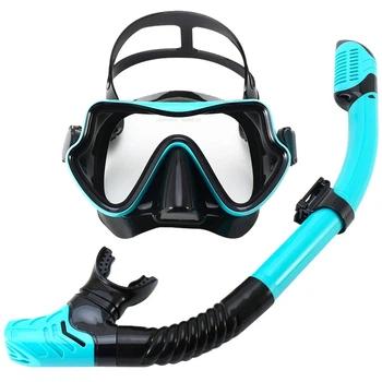 Набор для дайвинга с трубкой Light Blue