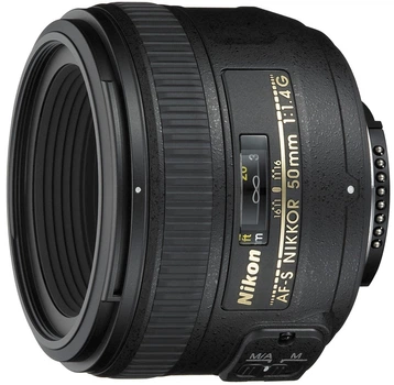 Объектив Nikon AF-S NIKKOR 50mm f/1,4G (JAA014DA) Black