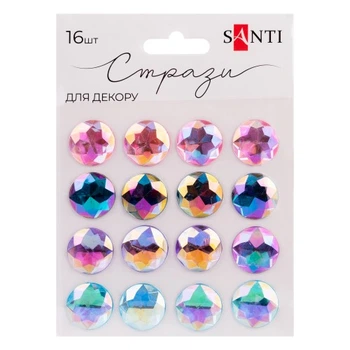 Стразы самоклеющиеся Santi SPRING 742994 16 шт хамелеон