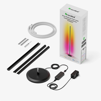 Торшер Nanoleaf Multicolor Floor Lamp чорний RGB LED Wi-Fi Matter 1700lm 16млн кольорів N7204K02-1FL