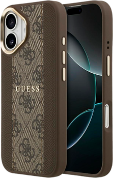 Etui Guess 4G Stripe MagSafe do Apple iPhone 17 Bronze (3666339520472)
