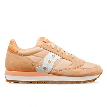 Жіночі зручні кросівки Saucony Jazz Original S1044-690 снікерси замшеві повсякденні Розмір 44.5 персикового кольору
