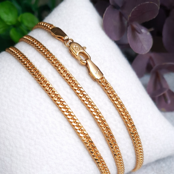 Цепочка Xuping Jewelry 3мм 55см медзолото позолота 18К панцирное плетение ц840