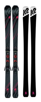 Лижі гірські (комплект) K2 SECRET LUV+ER3 10 COMPACT QKCLK 156см Grey/black/red (10C0406.243.1+10C1011.143.3) O