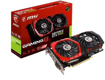 Відеокарта GeForce GTX 1050 2GB MSI Gaming X (GTX 1050 GAMING X 2G) Б/В