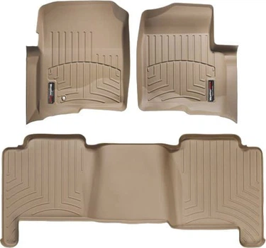 Килимки Weathertech Beige для Lincoln Mark LT (mkI) 2005-2008 (WT 450051-450052)