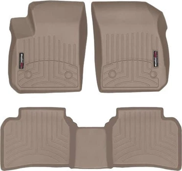 Килимки Weathertech Beige для Cadillac XT4 (mkI) 2018→ (WT 4515011-4515012)