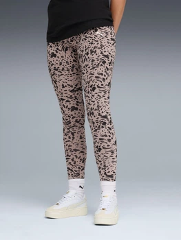 Спортивні легінси для фітнесу жіночі Puma Ess Graphic Animal Mid-Rise Aop Leggings 69384088 XL Sandstone (4069161881459)