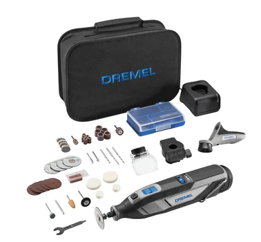 Мультиинструмент Dremel 8240 3/45, акб 12Ah, з/п, 3 насадки, аксессуары 45 шт, сумка (F0138240JF)