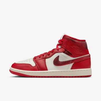 Кроссовки женские Jordan Air 1 Mid Se 38 Красно-белый HJ9337-106