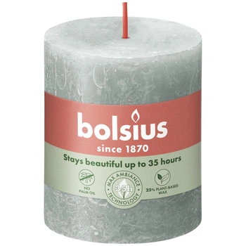 Свеча Рустик Bolsius SHINE столбик 8х6.8см нефрит (BOL-780368)