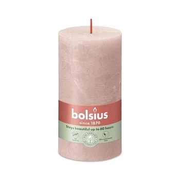 Свічка Рустик Bolsius SHINE стовпчик 13х6.8см пастельно-рожева (BOL-790304)