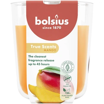 TRUE SCENTS Свеча в стекле 9.7х8.5см аромат Манго (BOL-940310)