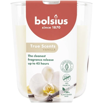 TRUE SCENTS Свічка в склі 9.7х8.5см аромат Ваніль (BOL-940375)