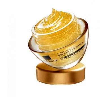 Ночной гель для лица Avon Anew Supreme Gold Nourish & Brighten Night Gel Protinol + Bioactive Gold Совершенство. Питание и сияние 50 мл в обновленном дизайне
