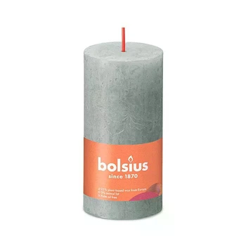 Свеча Рустик Bolsius SHINE столбик 10х5см нефрит (BOL-770368)