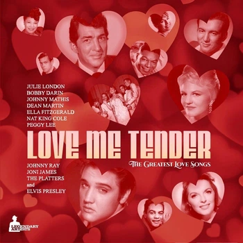 Вінілова платівка збірних романтичних пісень The Greatest Love Songs - Love Me Tender: Elvis Presley, Ella Fitzgerald, Nat King Cole