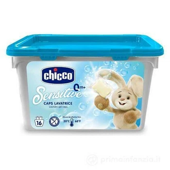 Капсули для прання дитячі CHICCO caps lav. SENSITIVE 16 шт.
